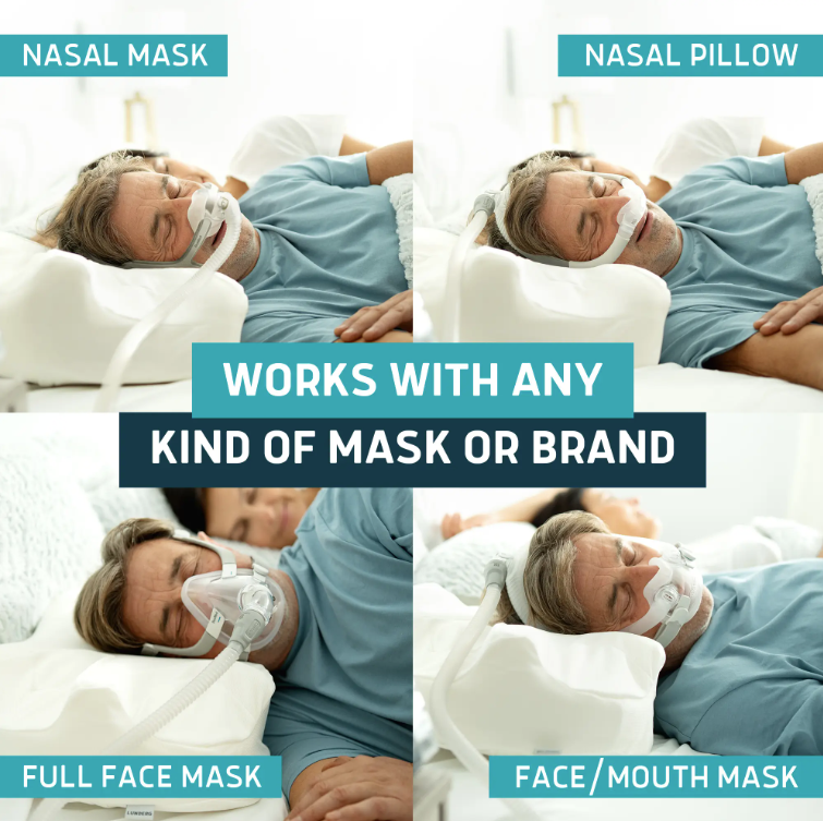   CPAP PILLOW כרית שינה למשתמשי מכשירי CPAP.
הפתרון שלך לשינה טובה יותר - זה פשוט, זה עובד.
